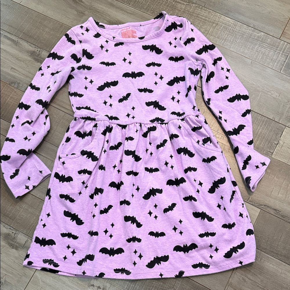 Cat & Jack Kids Casual Dress Set - White, Purple, and Black - Picture 4 of 5